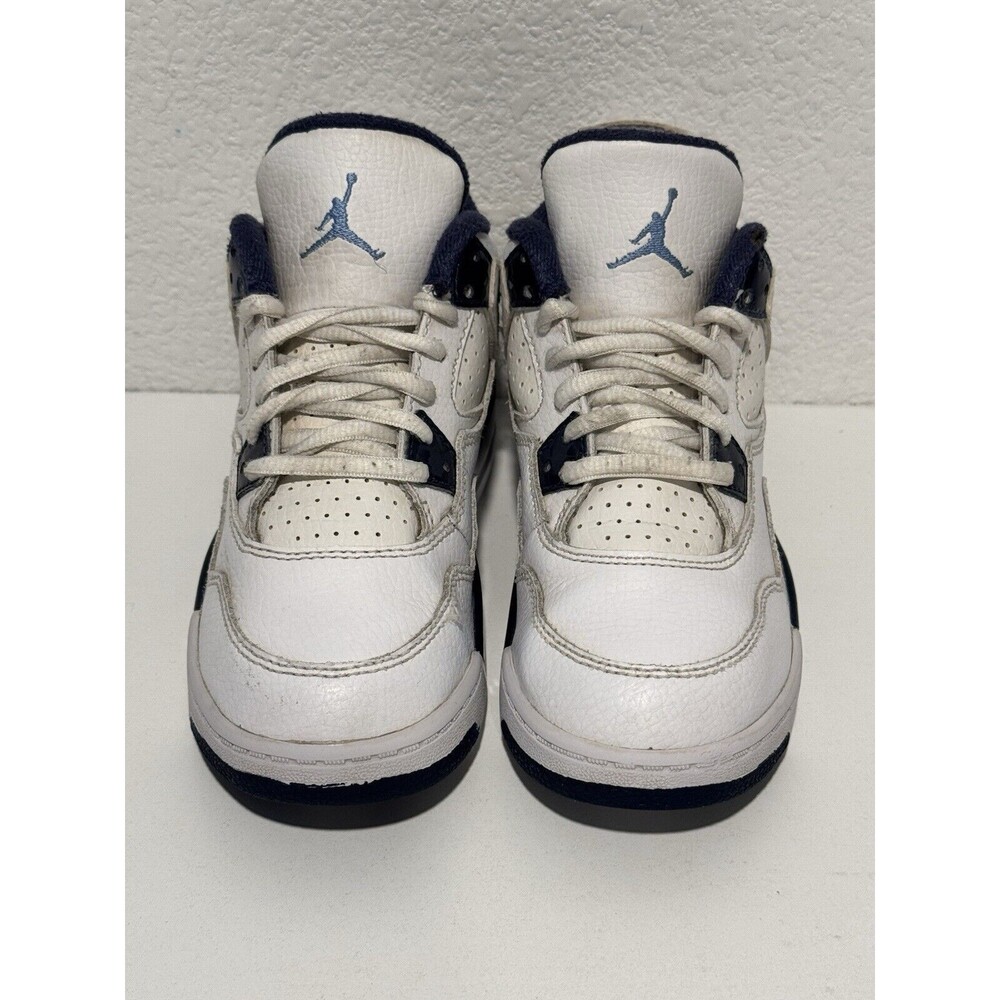 Nike Air Jordan IV 4 Retro LS PS LEGEND BLUE Shoes Youth Sz 12.5C 707430-107 - Picture 3 of 15